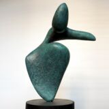 Tanz für die Erde  –  Patinierte Bronze, H 16 cm