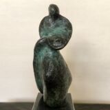Pietá  –  Patinierte Bronze, H 7 cm